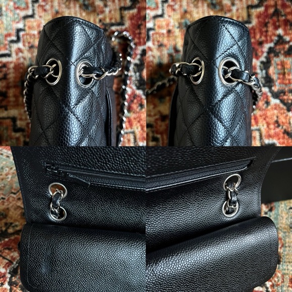 Chanel Classic Medium Black Caviar Double Flap Bag - Picture 8 of 12